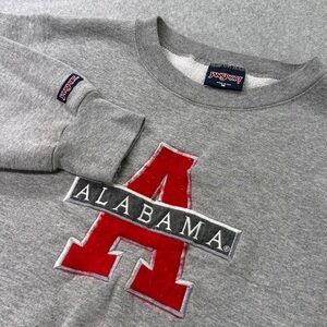 Vintage 90s Alabama Crimson Tide Sweatshirt M JanSport Made USA Tackle Twill